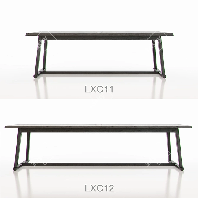 Sleek Maxalto Recipio Tables 3D model image 2