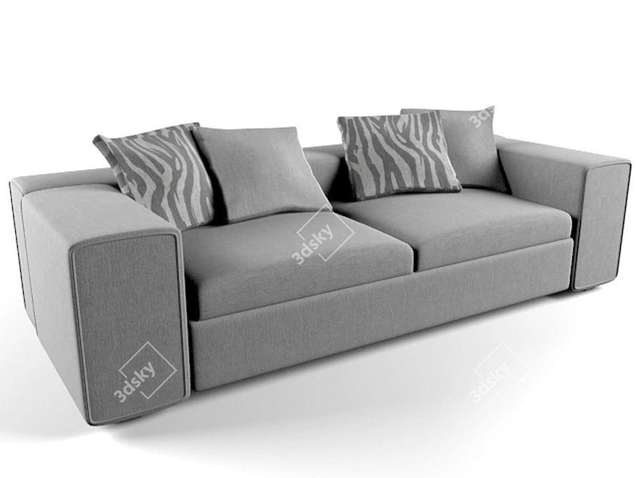 Elegant Springfield Sofa: Timeless Comfort 3D model image 2
