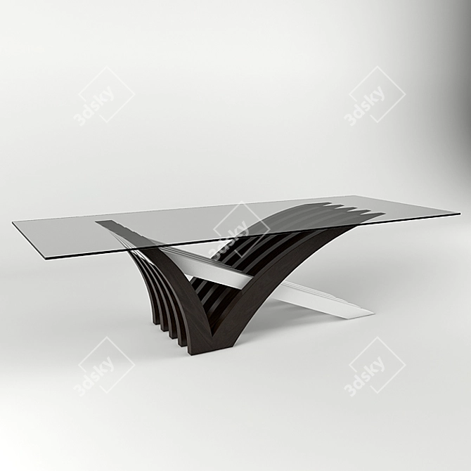 Modern Dining Table for 2 3D model image 1