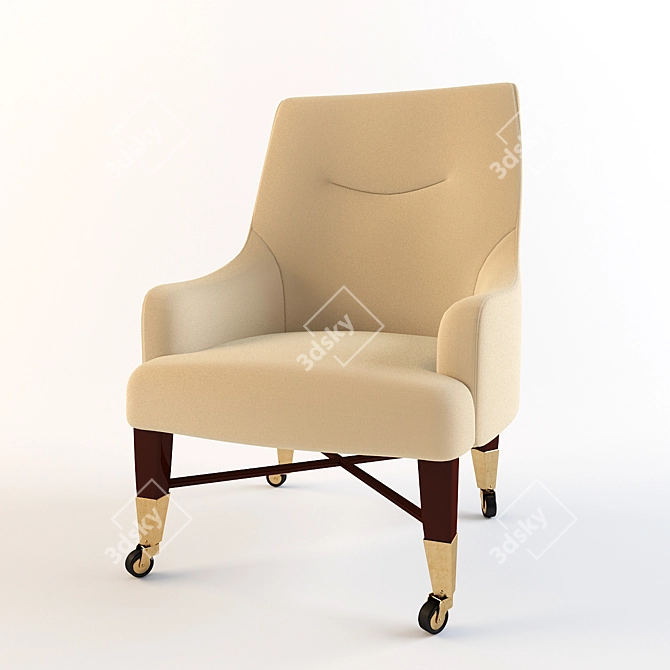 Modern Casino Chair 3D model image 1