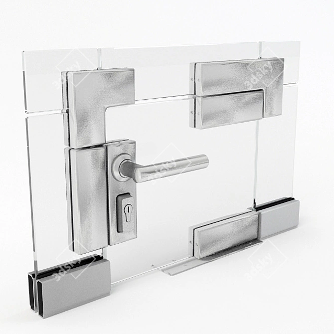 Glass Door Accessories 3D model image 1