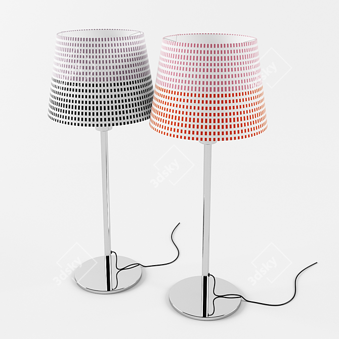 Modern Minimalist Side Table 3D model image 2