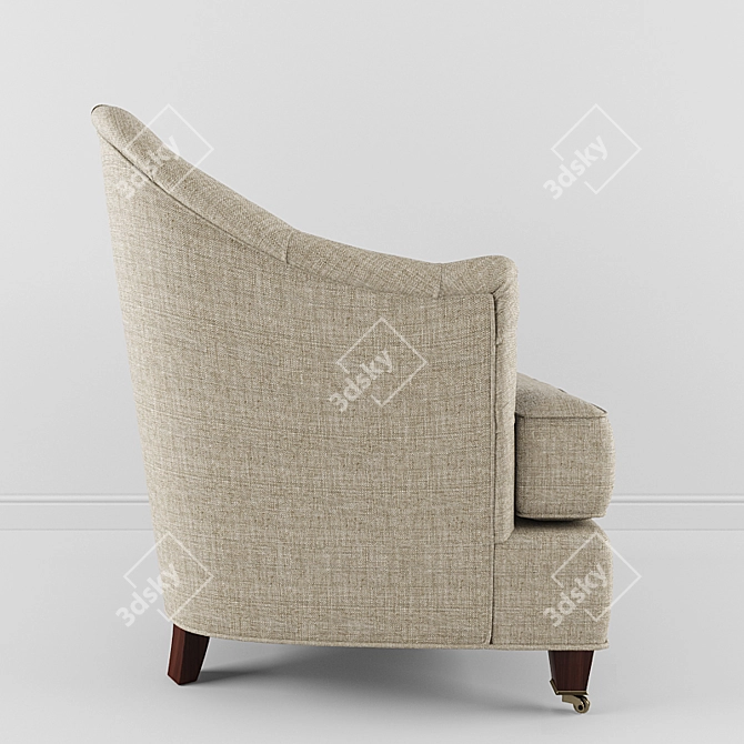 Windsor Lounge Chair: Elegant and Comfortable 3D model image 3