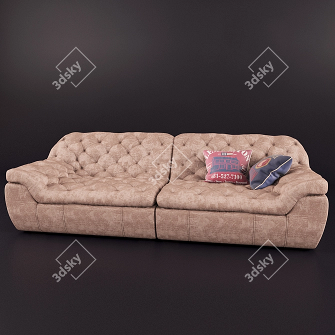 Midnight Modular Sofa 3D model image 2