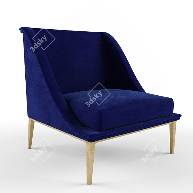 Elegant Geisha Chair by KOKET 3D model image 1