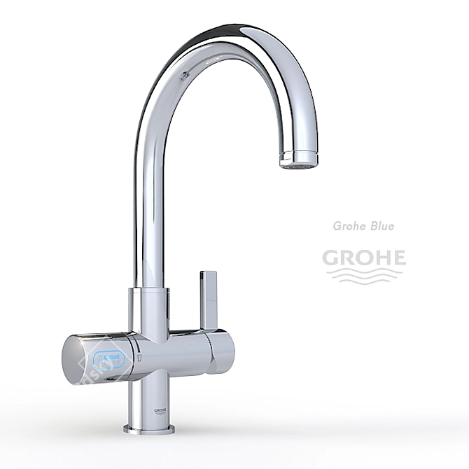 GROHE Blue Kitchen Mixer 3D model image 1