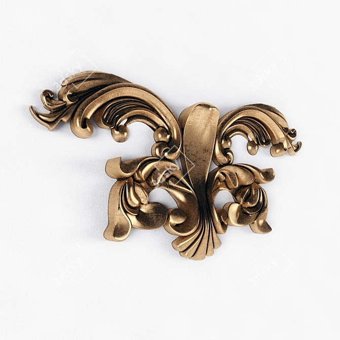 Elegant Decorative Ornament 3D model image 1