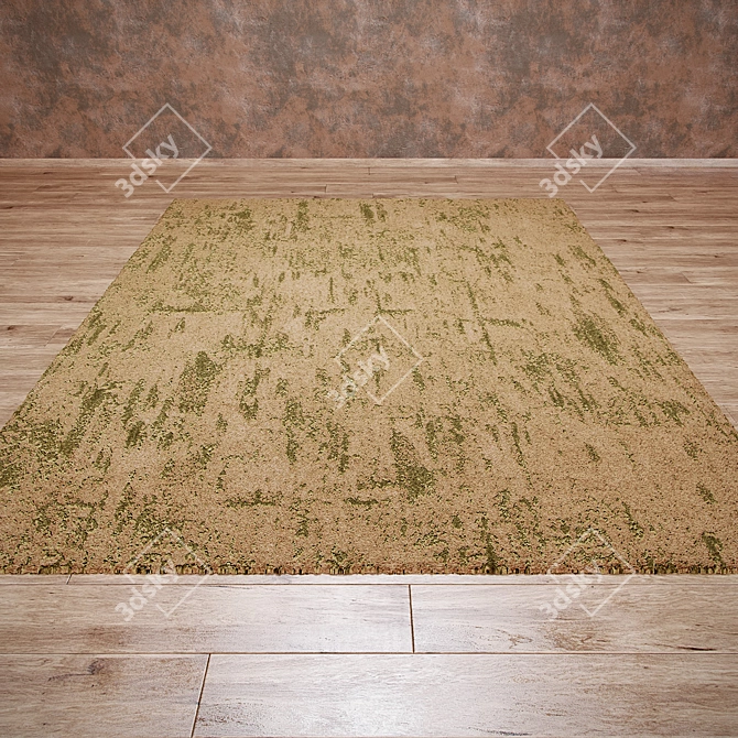 Title: Marble LivingCarpets: Brown-Green 3D model image 1