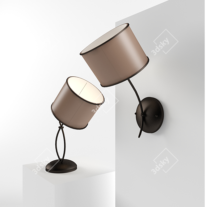  Polish NAMAT Lamps: Elegant Lighting 3D model image 2