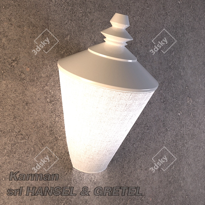 Title: Gretel AP - Karman: Contemporary Wall Sconce with Corona-Render Materials 3D model image 1