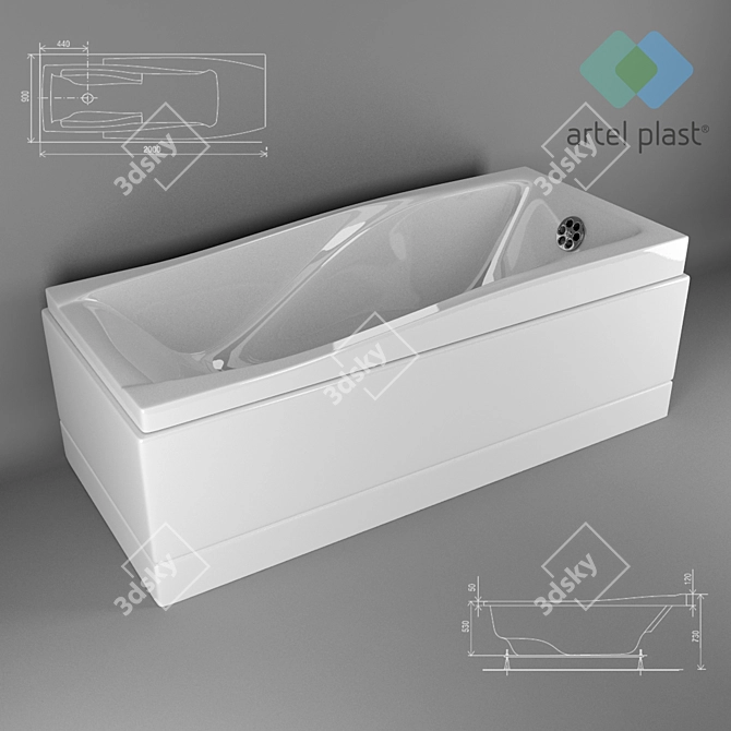 Artel Plast Zhelana: Elegant Beauty Solution 3D model image 1