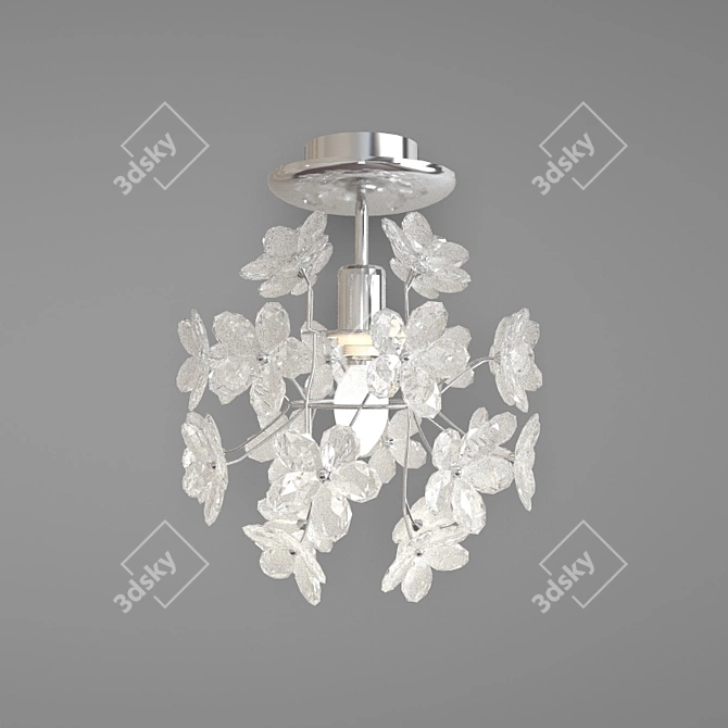 Eglo 91819 Fenari Chandelier: Stylish Chrome and Clear Design 3D model image 1