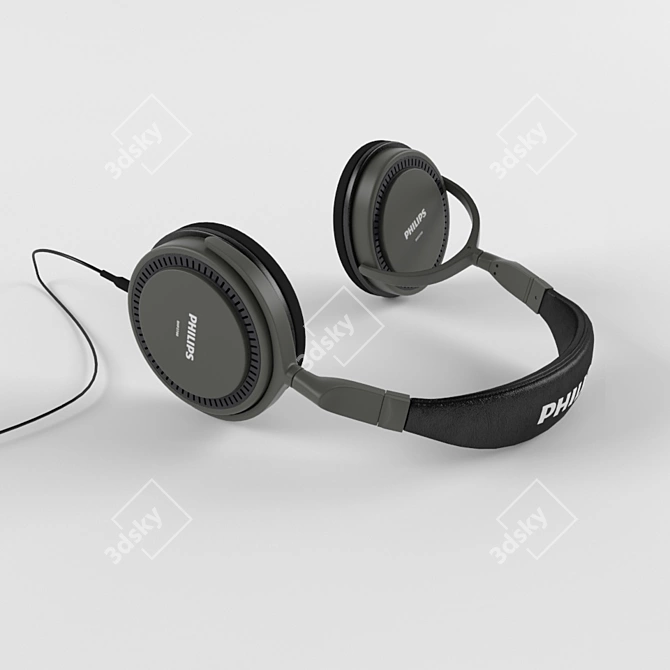 Philips SHP2700: Immersive Sound Experience 3D model image 1