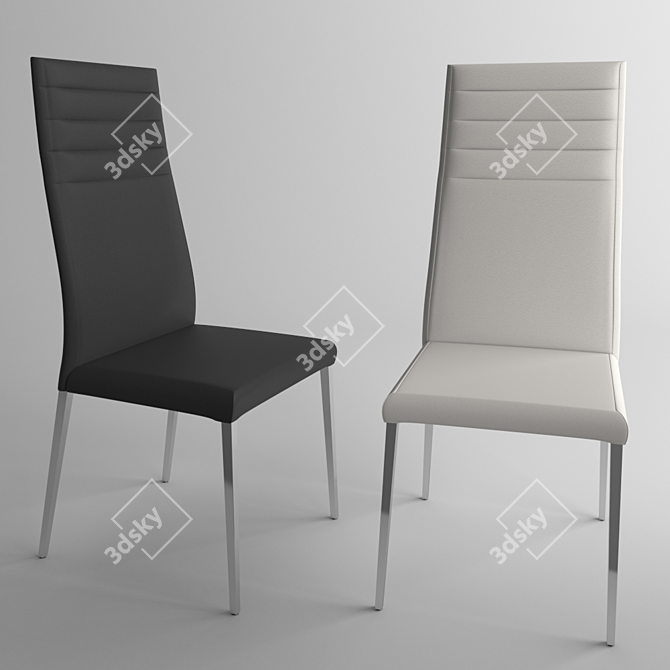 Elegant Niger Chair: Timeless Comfort 3D model image 1