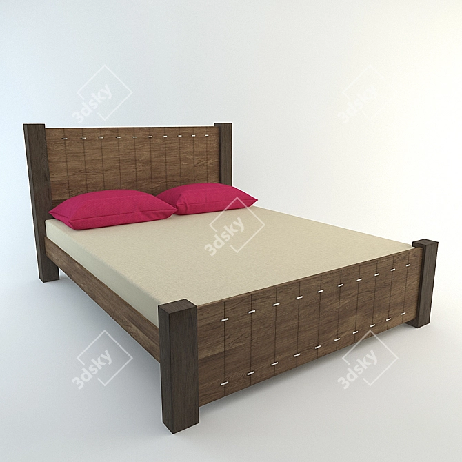 Domini Asterix Bed Set 3D model image 1