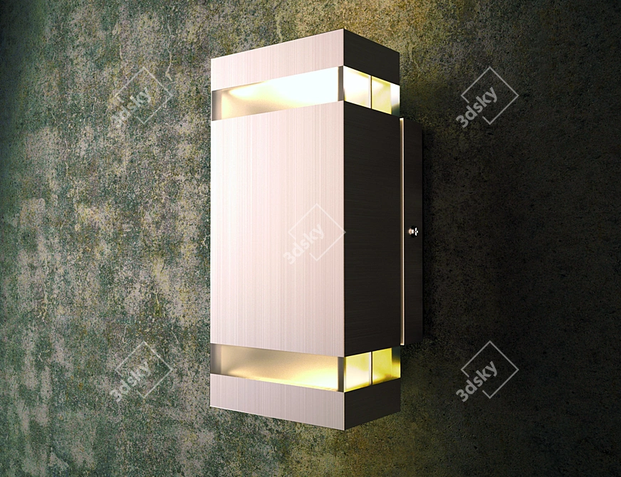 Sleek Aluminum Architectural Lighting 3D model image 1