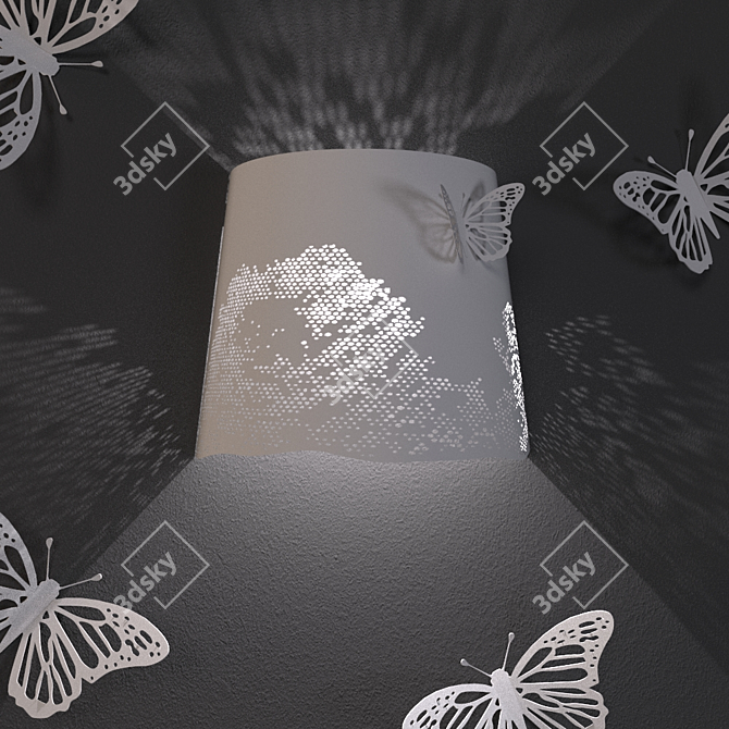 Karman Central Park - Fashionable Butterfly Wall Light 3D model image 1