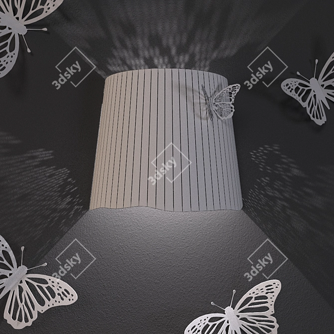 Karman Central Park - Fashionable Butterfly Wall Light 3D model image 2