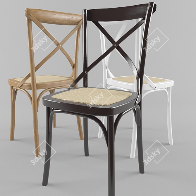 Elegant Averso Chair 3D model image 1