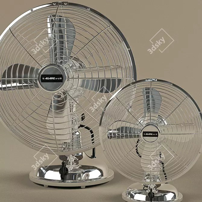 Allaire Desk Fan - Powerful and Compact 3D model image 2