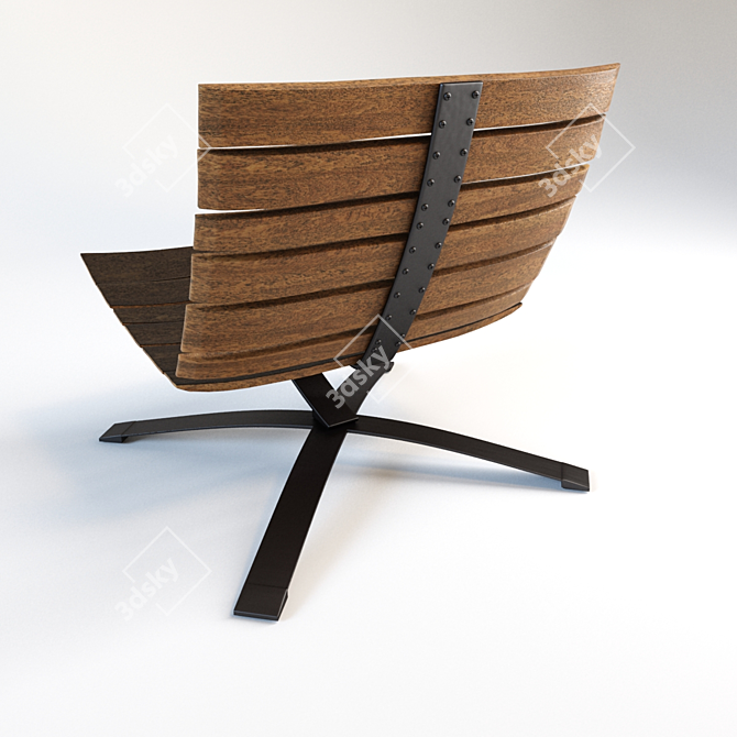 Eco Chic Bilge Lounge Chair 3D model image 2