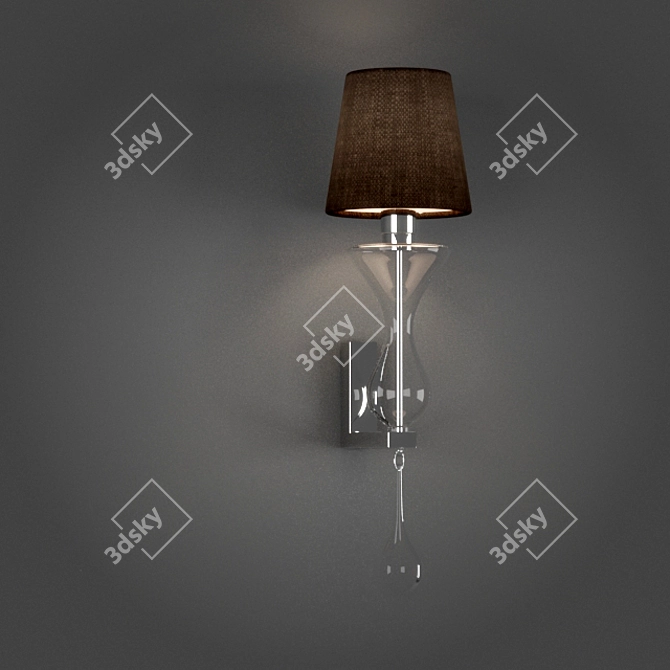 Elegant Brandy Sconce 3D model image 1