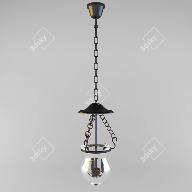 Palette Chandelier: Elegant Lighting Fixture 3D model image 1