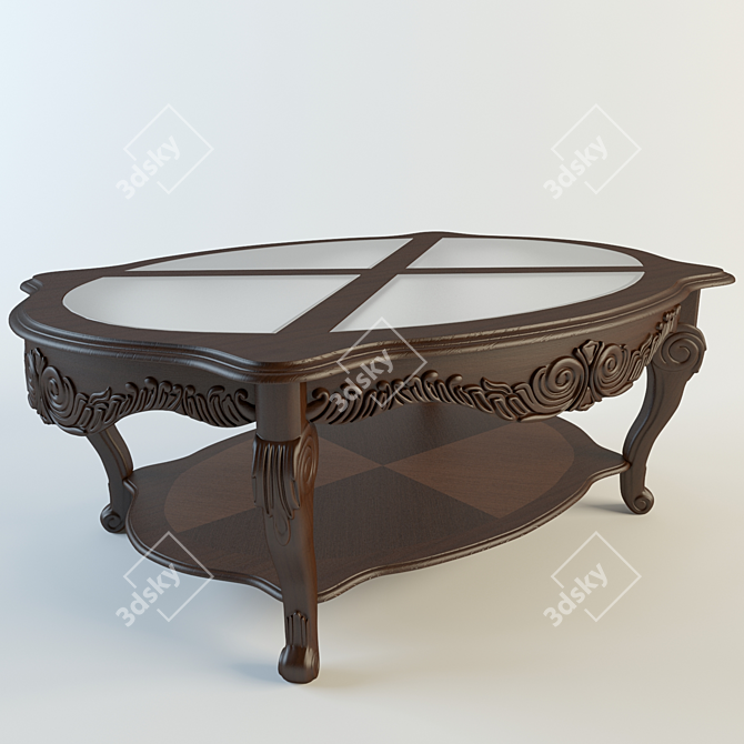 Classic Allegheny Cocktail Table 3D model image 1