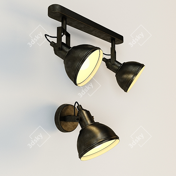 ARTE Lamp A5213AP MARTIN: Sleek and Stylish Lighting Solution 3D model image 1