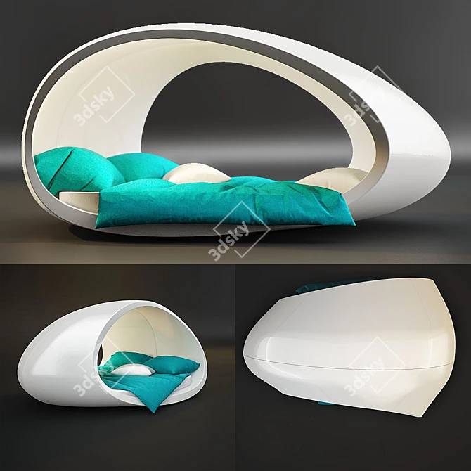 Eggscape Pod: Ultimate Comfort and Privacy 3D model image 1