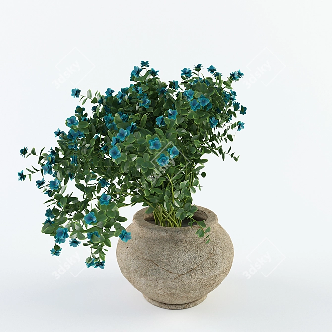 Stylish Plant Pot 3D model image 1