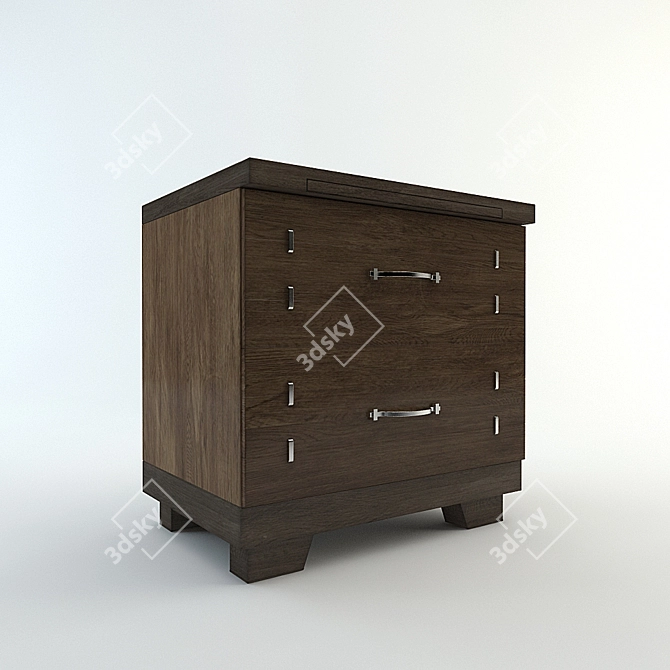 Elegant Nightstand "Asterix 3D model image 1