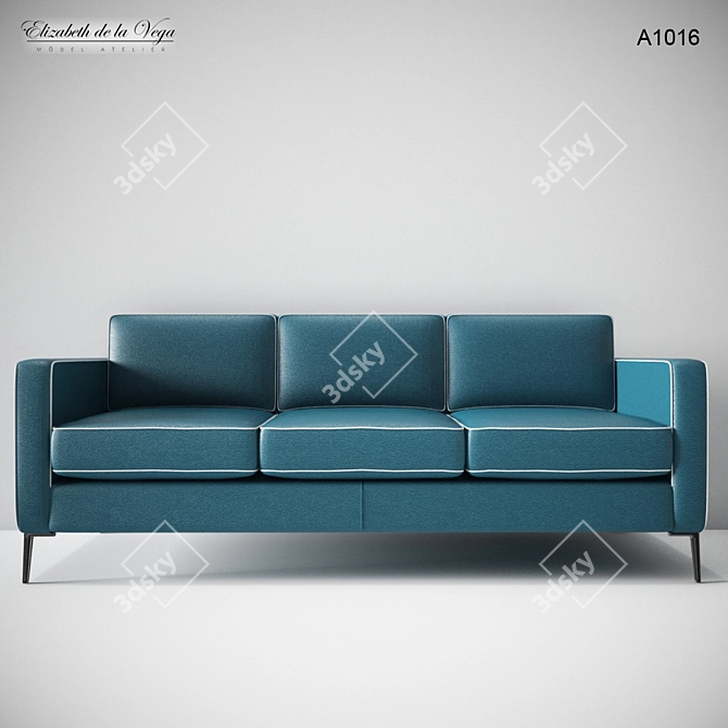 Elizabeth de la Vega A1016 Sofa 3D model image 1