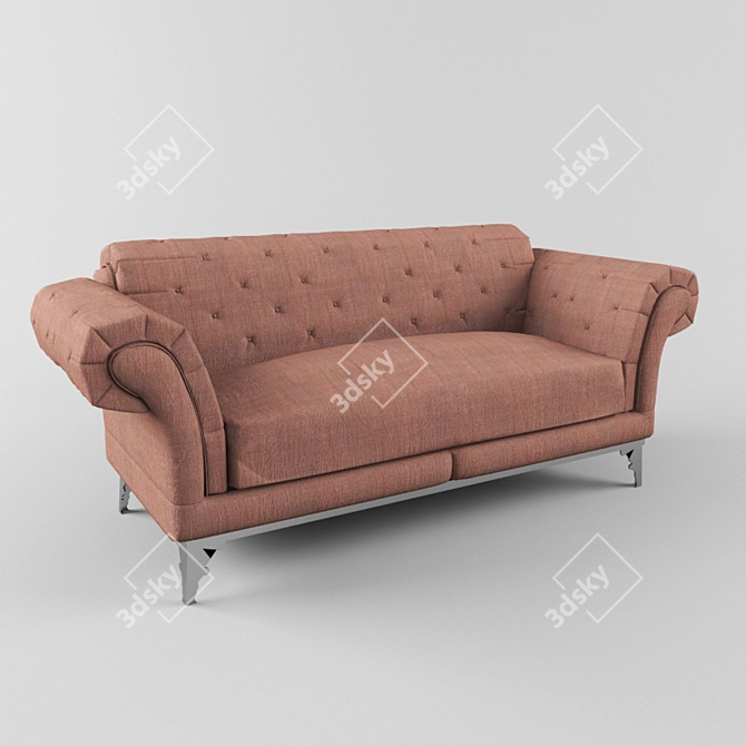 ComfortMax Sofa 3D model image 1