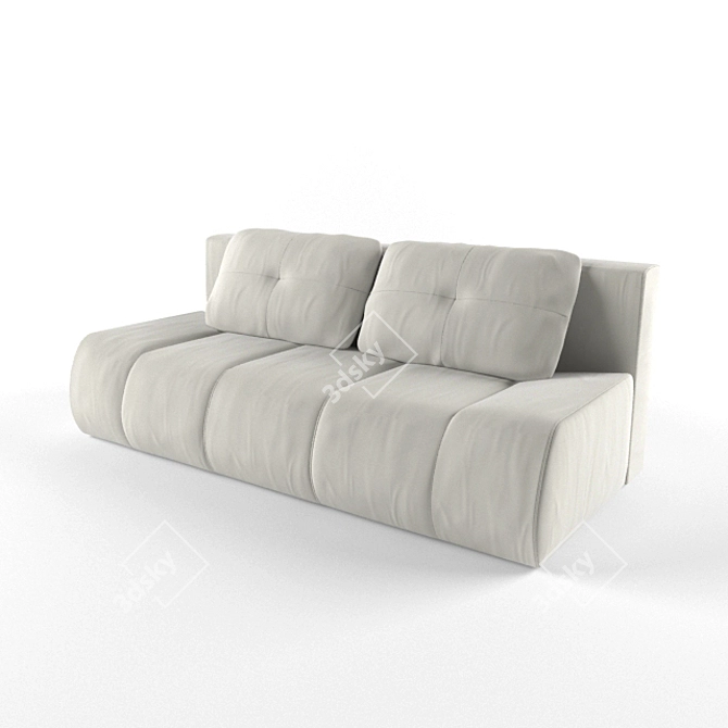 Sleek & Stylish Contemporary Sofa 3D model image 2