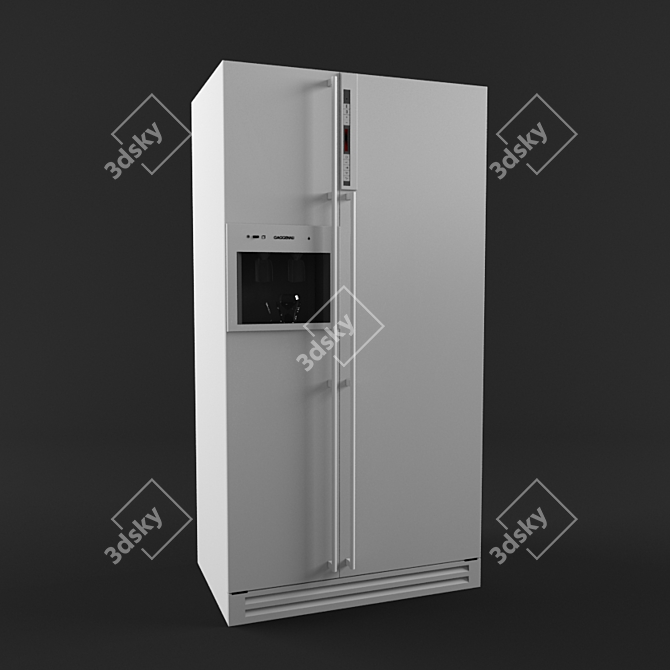 German Made Gaggenau Fridge 3D model image 1