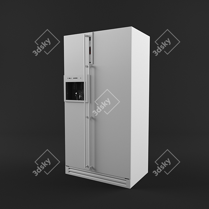 German Made Gaggenau Fridge 3D model image 2