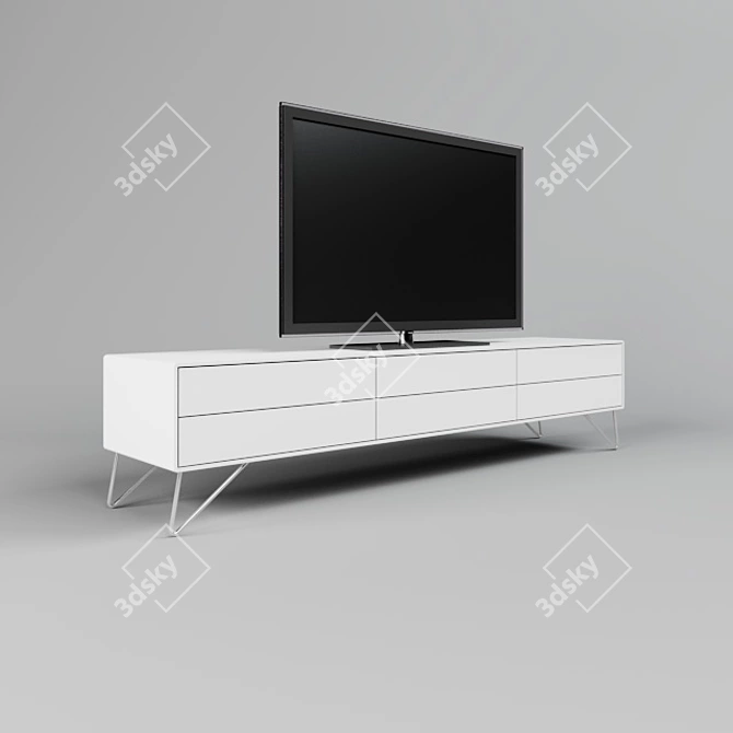 SleekBoConceptTVBoard 3D model image 1