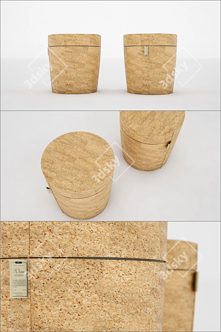  Doimo Decor Cork Top Pouf 3D model image 2