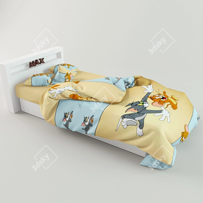 Tom & Jerry Baby Bedding 3D model image 1