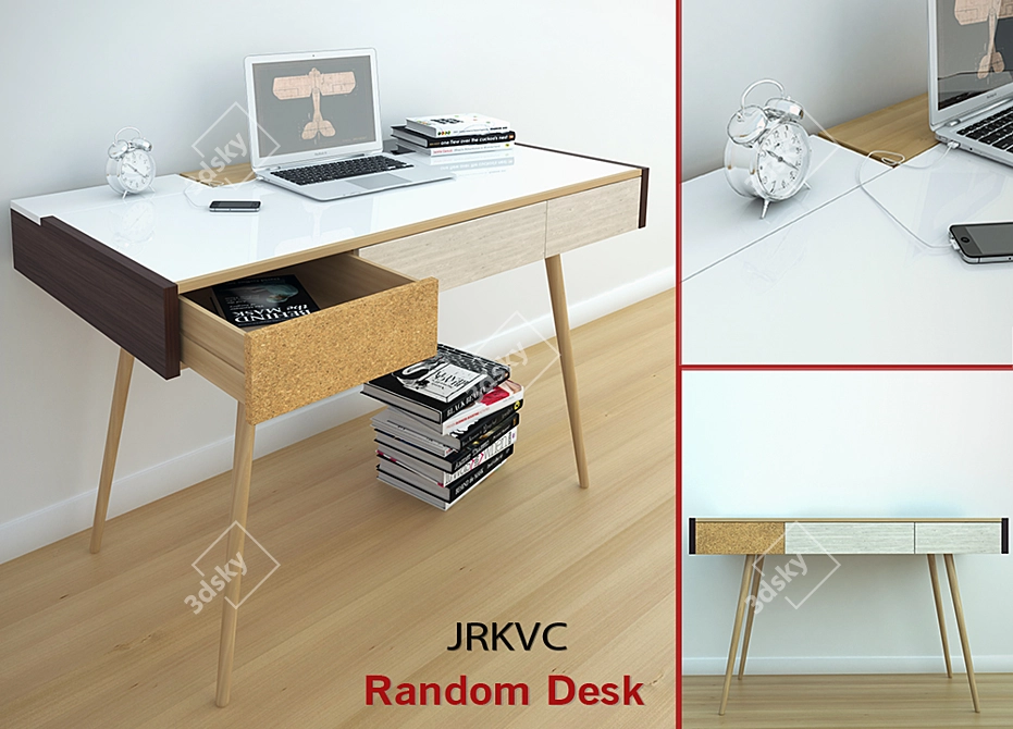 Modern Designer Desk by JRKVC 3D model image 2