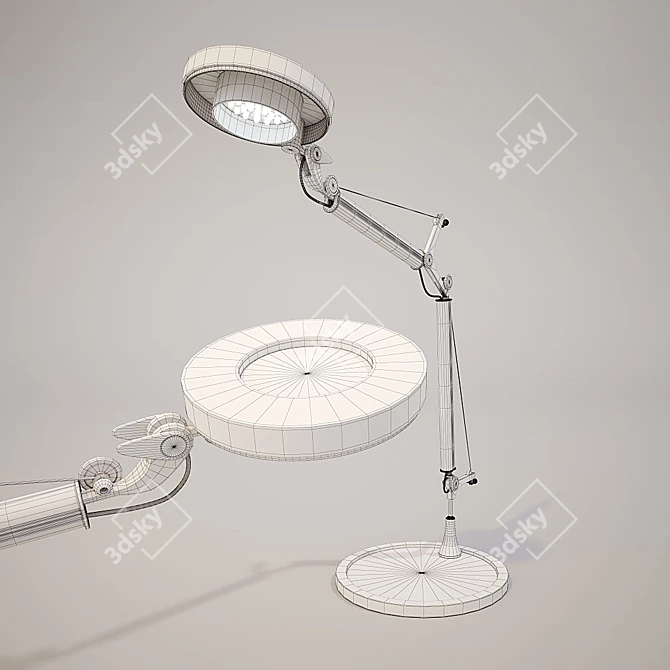 Modern Odeon LED Desk Lamp 3D model image 3