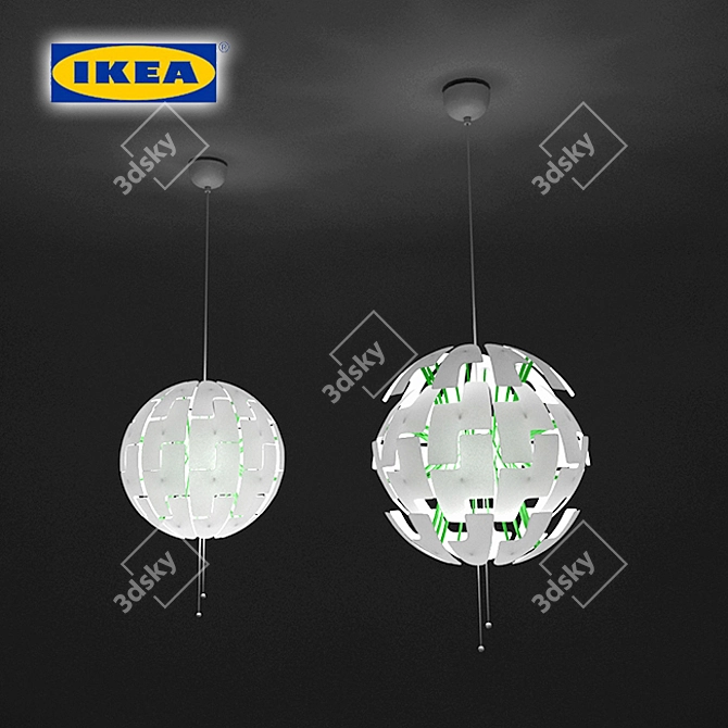 Modern Pendant Lamp for IKEA lovers 3D model image 1