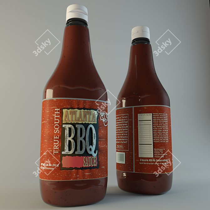 Title: Atlanta Sauce: Bold & Authentic 3D model image 1