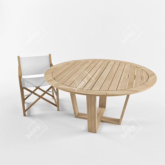 Essence Table Set 3D model image 1