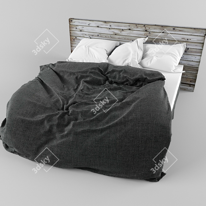Ultimate 3D Bed Design 3D model image 1