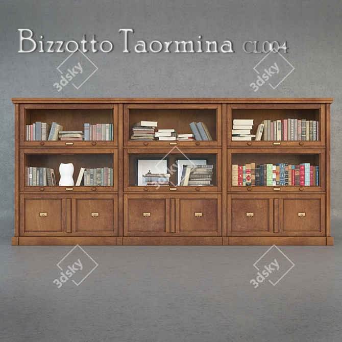 Taormina Bookcase - Stylish and Functional 3D model image 1