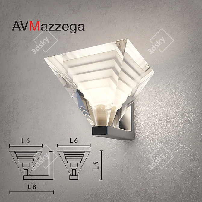 Italian Understated Lilliput Wall Light 3D model image 1