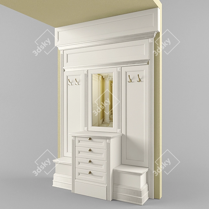 Custom-Made Classic Entrance 3D model image 1