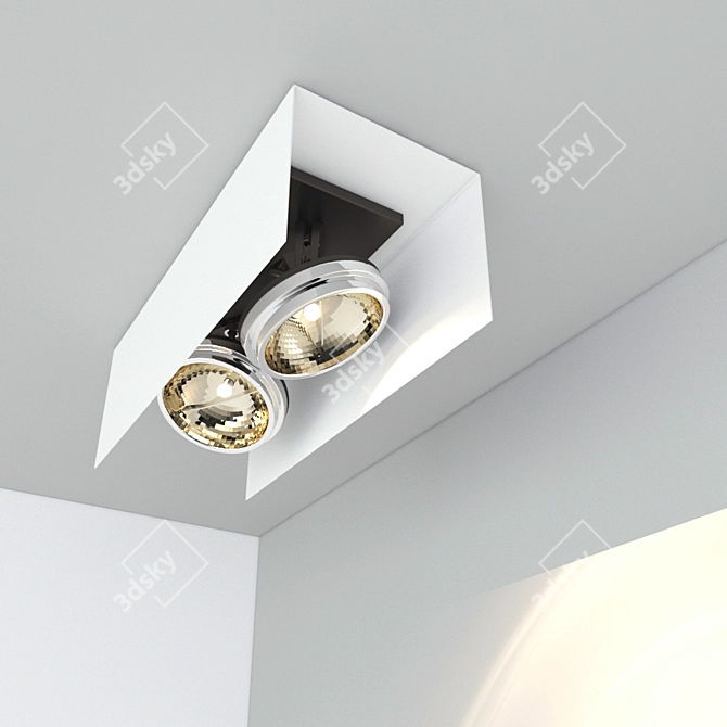 DeltaLight OUTFIT 345 Wall-mounted Luminaire 3D model image 2